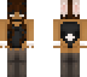 brown skin bunny girl