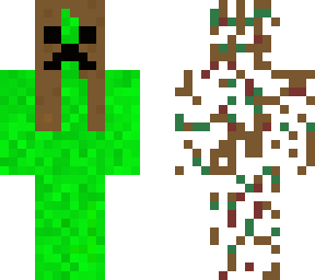 creeper girl on one side bush on the other