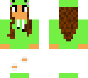 cute girl with froggy outfit