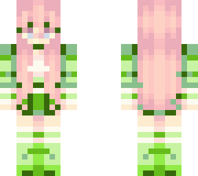 cute green girl