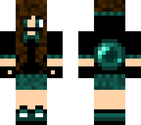 ender pearl girl with headphones