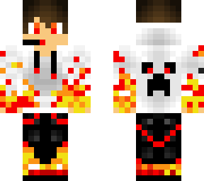 fire boy with white shirt