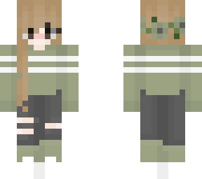 green, white double stripe jumper
