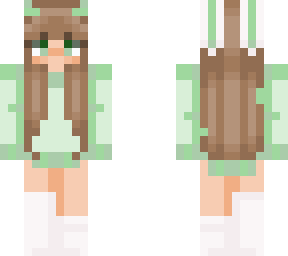 green bunny girl
