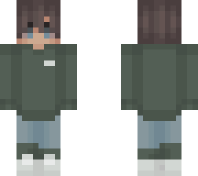 male green sweater