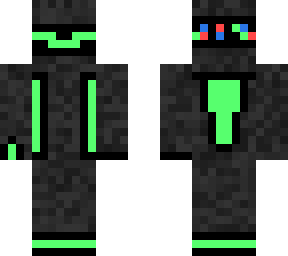 neon green space suit