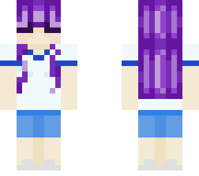 purple hair girl