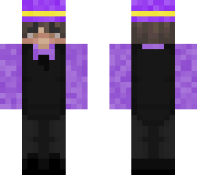 purple tux and hat