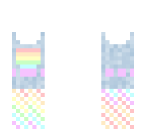 rainbow overalls