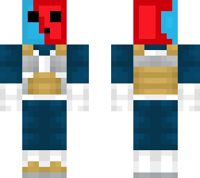 red and blue slime, vegeta armor