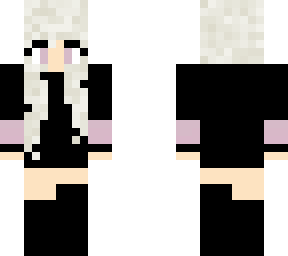 white haired girl