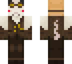 albino steampunk opossum