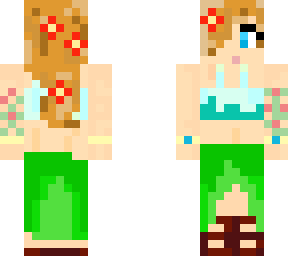 beach girl with tattoos