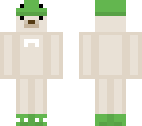 bear skin with frog hat
