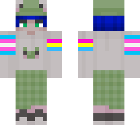 blue hair frog boy