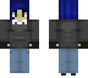 blue haired girl