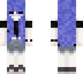 blue haired girl