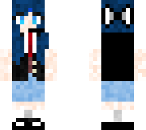 blue-haired waitress