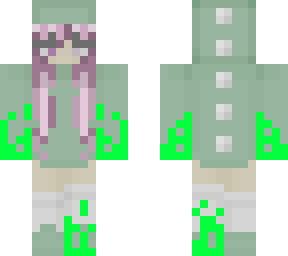 dino hoodie purple hair