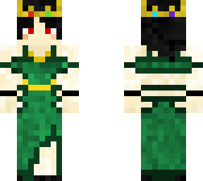 evil green dress
