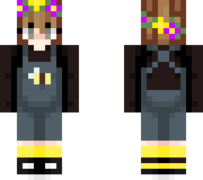 flower bee girl