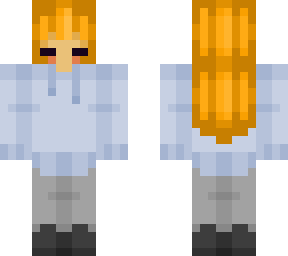 ginger blue hoodie girl