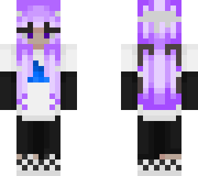 girl sapnap with purple hair