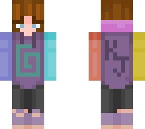 girl with brown hair in karl hoodie