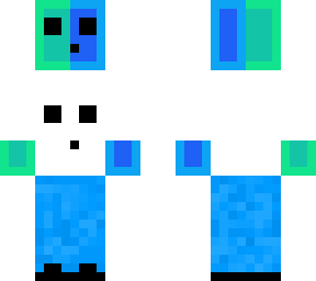 green and blue slime
