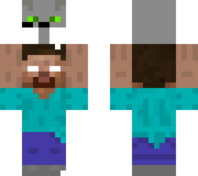 herobrine sosteniendo a bobi