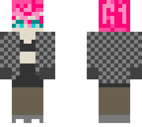 hot pink haired skater