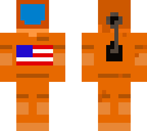 orange astronaut/scuba