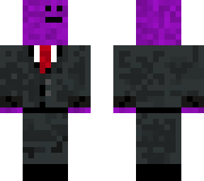 purple off centered face