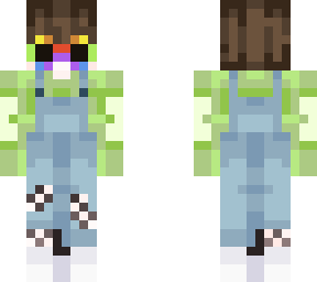 rainbow glasses frog girl