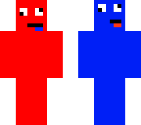 red and blue