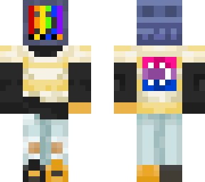 tv head-pride-bi flag- : )