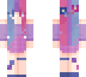 bi pride flag as human