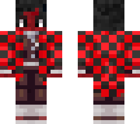 black skinned red kamado tanjiro