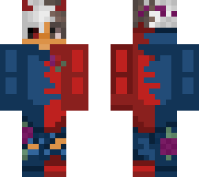 blue and red random