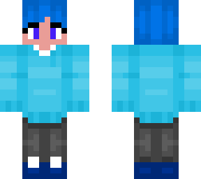 blue sweater