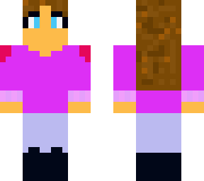 brown-haired girl with hot pink shirt (for mariana)