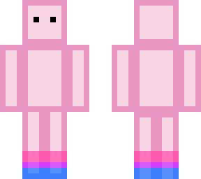 cube dude with little bi boots