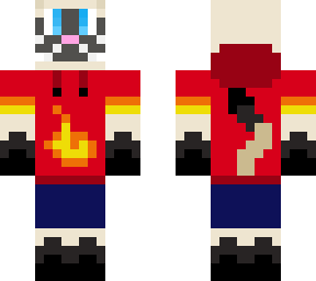 enzo (gato siames, estilo minecraft) {con ropa}
