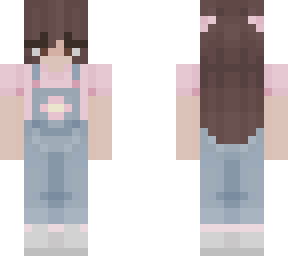 girl in overalls