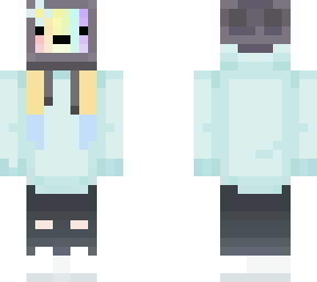 girl tv head with light blue tipped ends