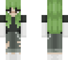 green hair