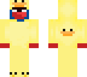 headshot in duck suit