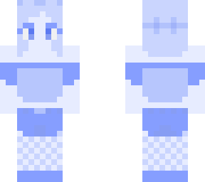 light blue w/ flower crown