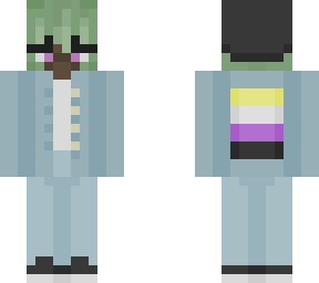 non binary flag skin