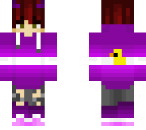 purple and white sweater boy